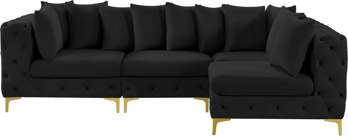 Tremblay - 4 Piece Modular Sectional - Black