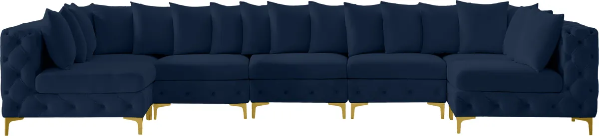 Tremblay - 7 Piece Modular Sectional - Navy