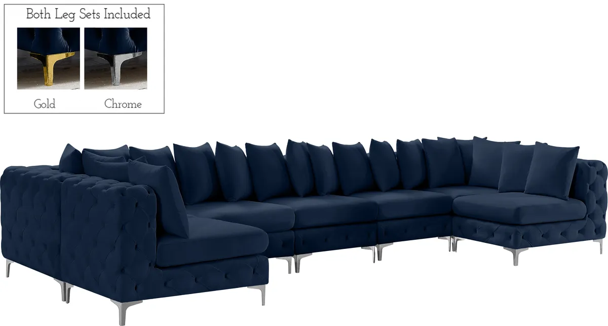 Tremblay - 7 Piece Modular Sectional - Navy - View 2