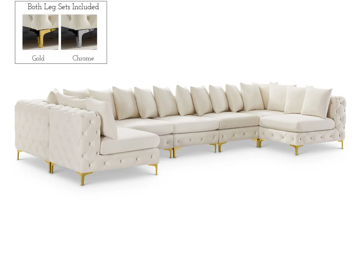 Tremblay - 7 Piece Modular U-Shaped Sectional - Cream