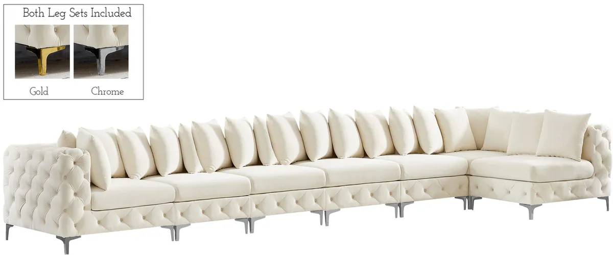 Tremblay - 7 Piece Modular L-Shaped Sectional - Cream - View 2