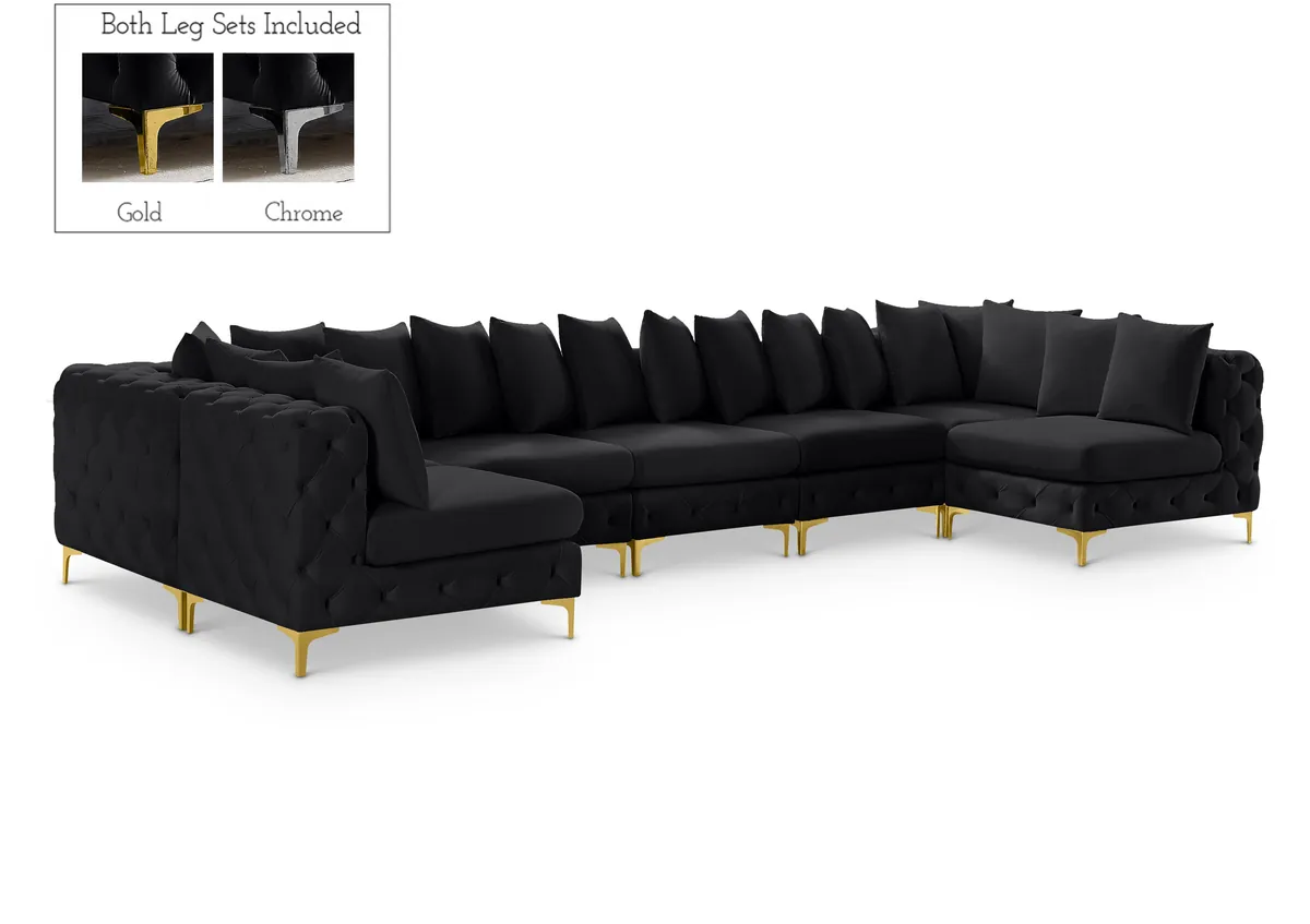 Tremblay - 7 Piece Modular U-Shaped Sectional - Black