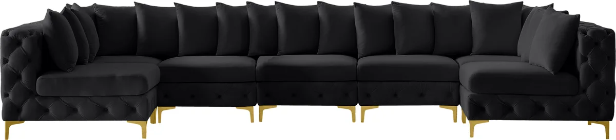 Tremblay - 7 Piece Modular Sectional - Black
