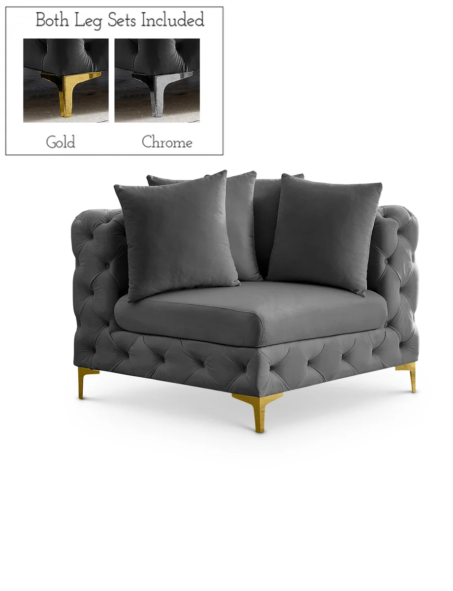 Tremblay - Corner Chair - Gray