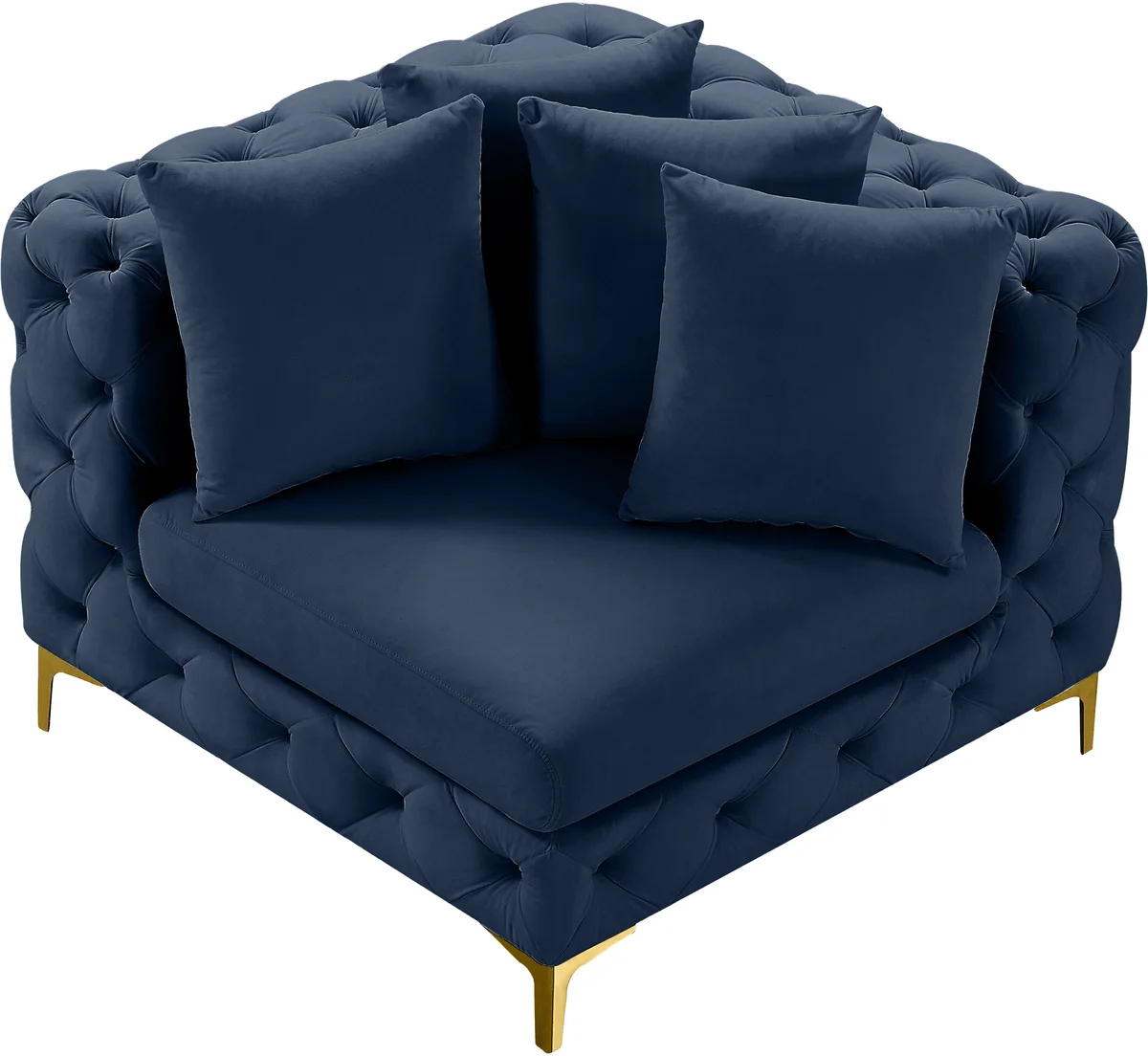 Tremblay - Corner Chair - Navy
