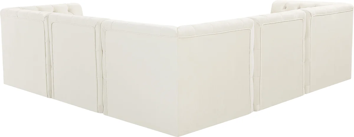 Tuft - 5 Piece Modular Corner Sectional - Cream