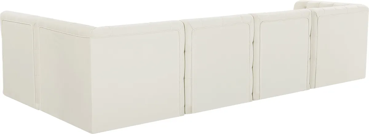 Tuft - 5 Piece Modular Sectional - Cream