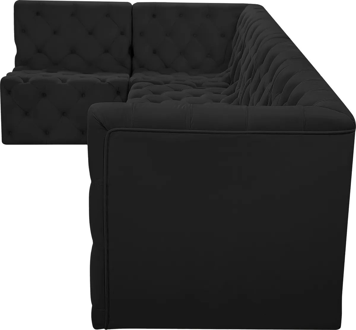 Tuft - 5 Piece Modular Sectional - Black