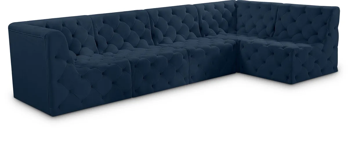 Tuft - 5 Piece Modular Sectional - Navy
