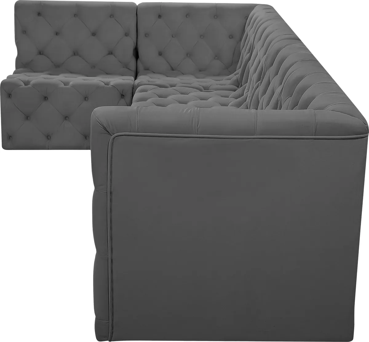 Tuft - 5 Piece Modular Sectional - Gray