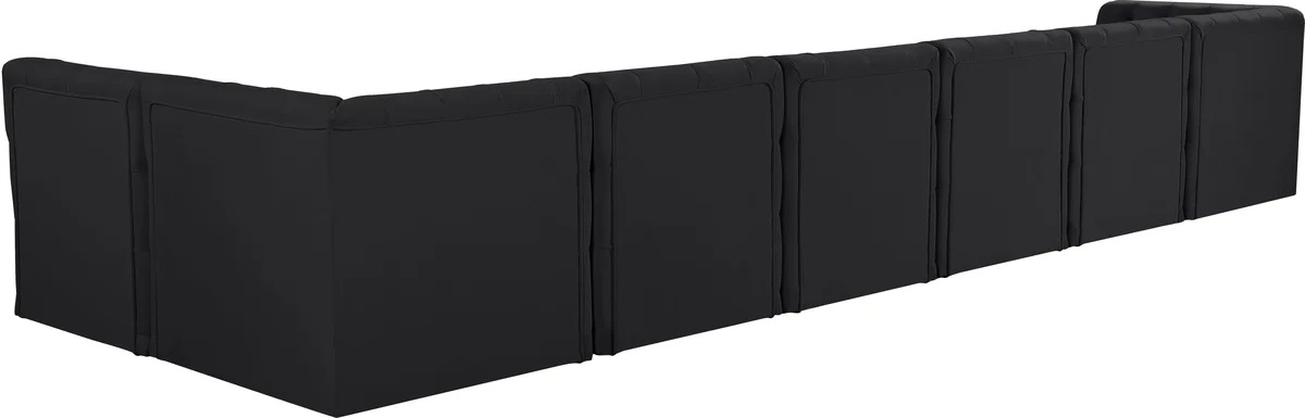 Tuft - 7 Piece Modular Sectional - Black
