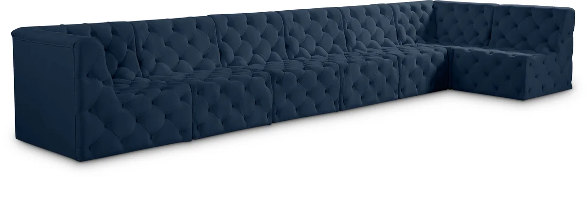 Tuft - 7 Piece Modular Sectional - Navy