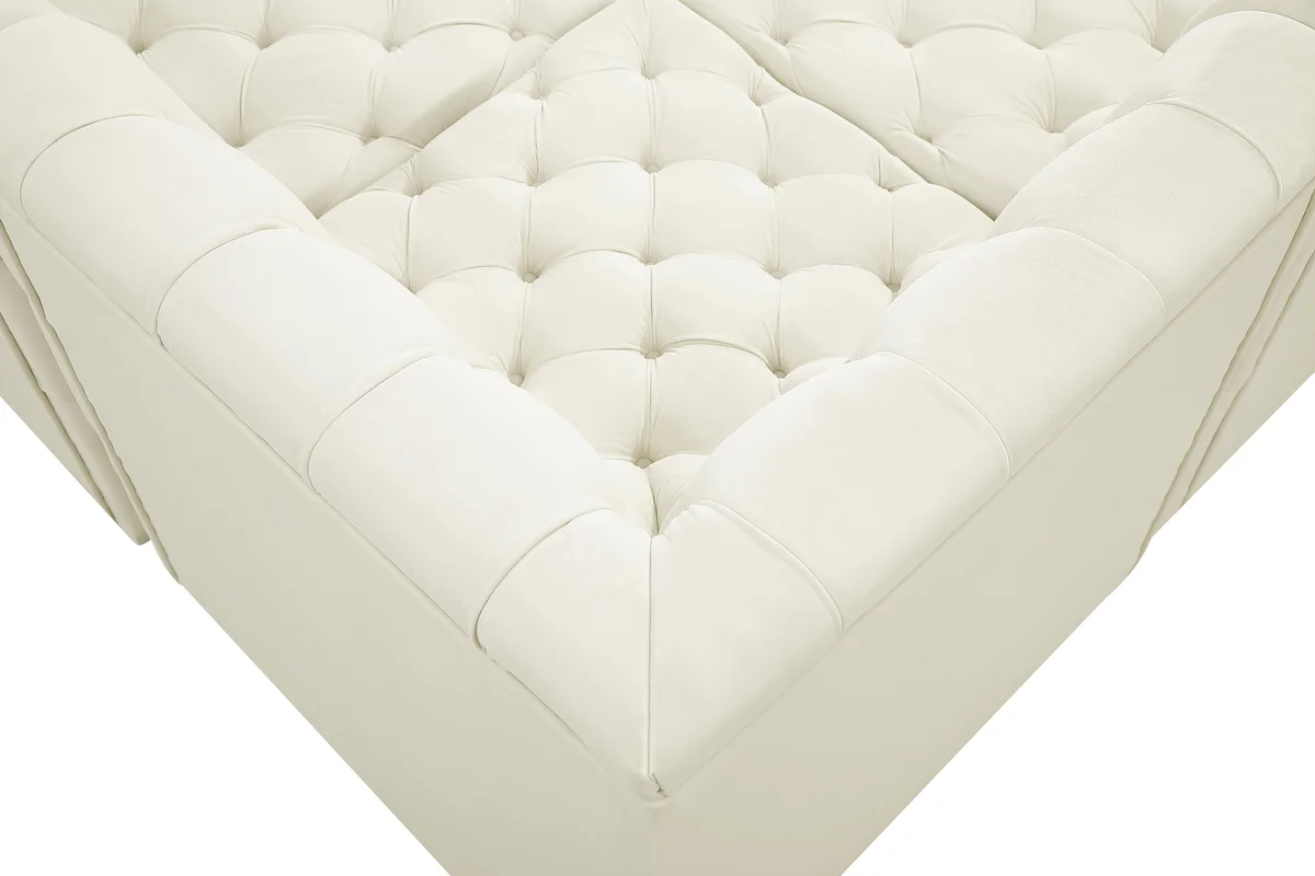 Tuft - 8 Piece Modular U-Shaped Sectional - Cream