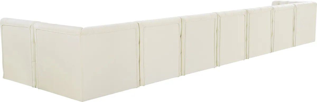 Tuft - 8 Piece Modular Sectional - Cream