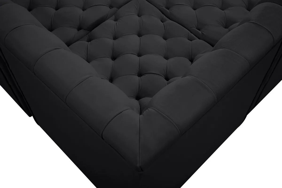Tuft - 9 Piece Modular Sectional - Black