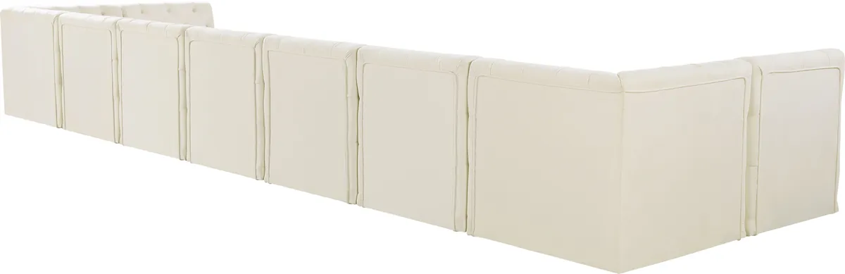 Tuft - 9 Piece Modular Sectional - Cream