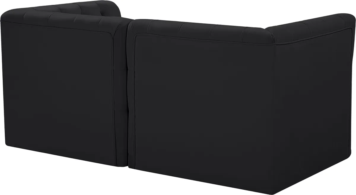 Tuft - 2 Seat Modular Sofa - Black