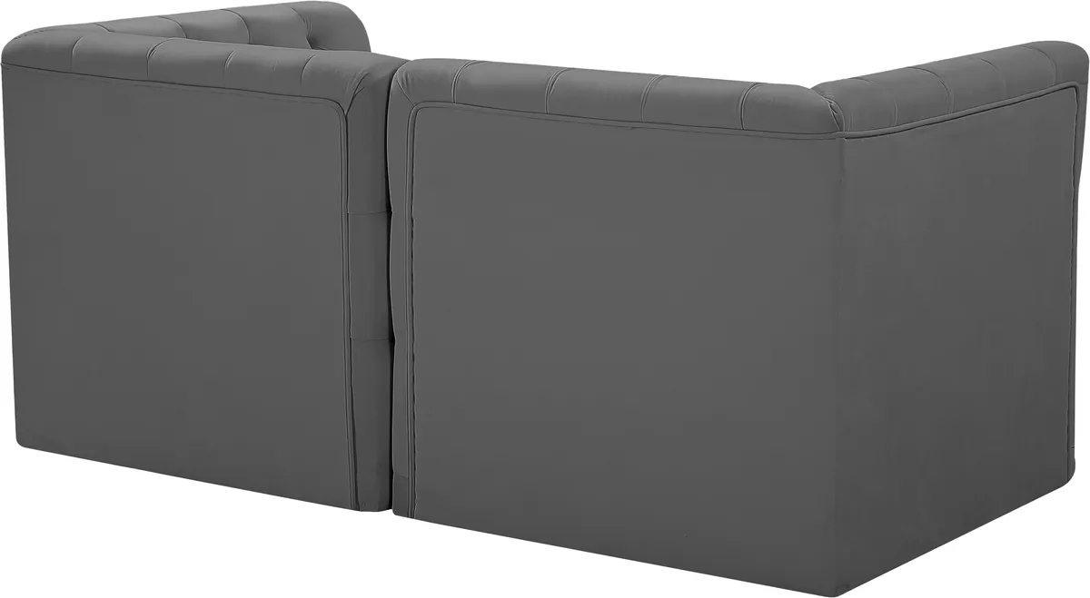 Tuft - 2 Seat Modular Sofa - Gray