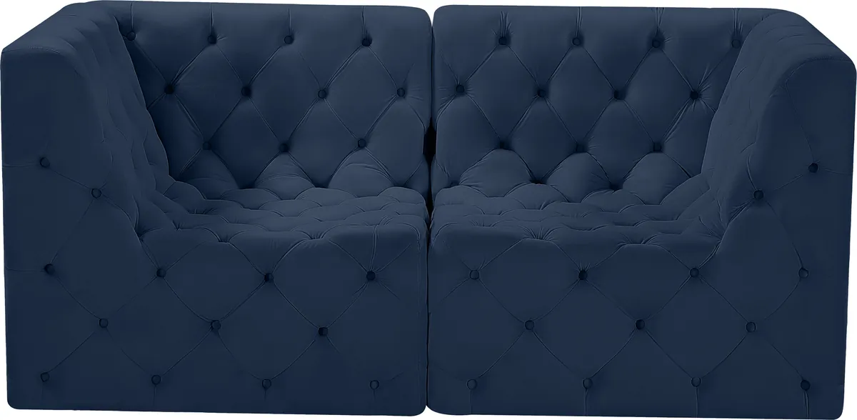 Tuft - 2 Seat Modular Sofa - Navy