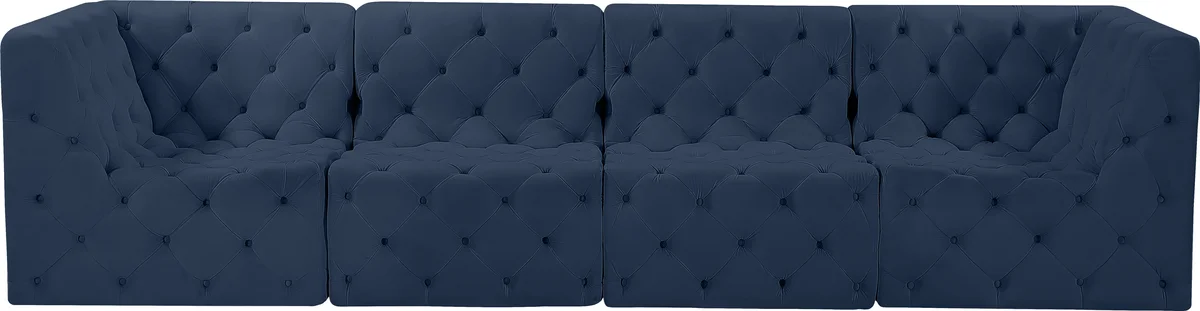 Tuft - 4 Seat Modular Sofa - Navy