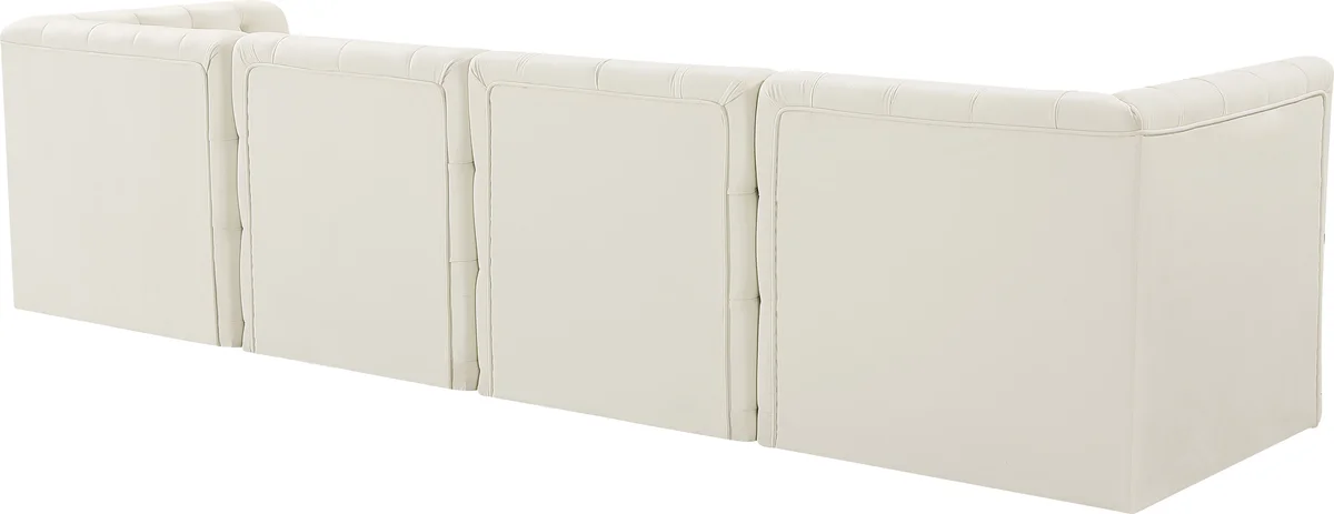 Tuft - 4 Seat Modular Sofa - Cream