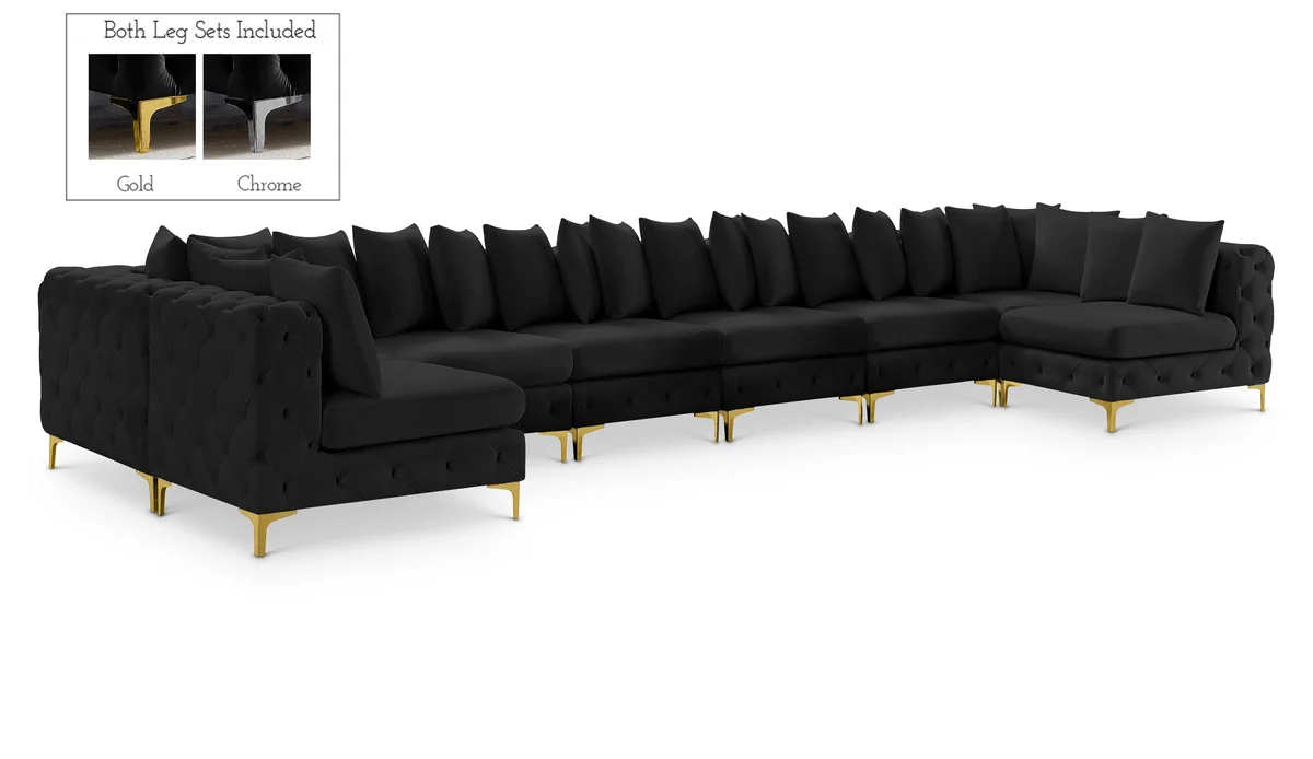 Tremblay - 9 Piece Modular Sectional - Black