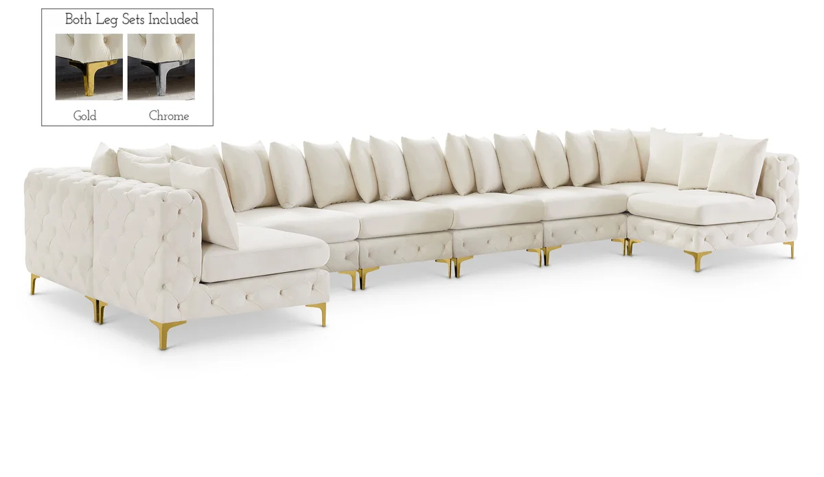 Tremblay - 9 Piece Modular Sectional - Cream