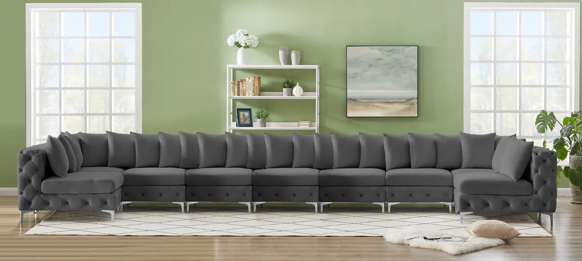 Tremblay - 9 Piece Modular Sectional - Gray