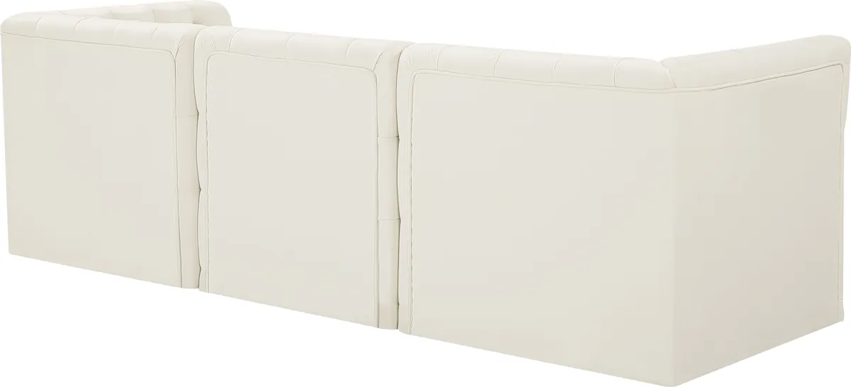 Tuft - 3 Seat Modular Sofa - Cream