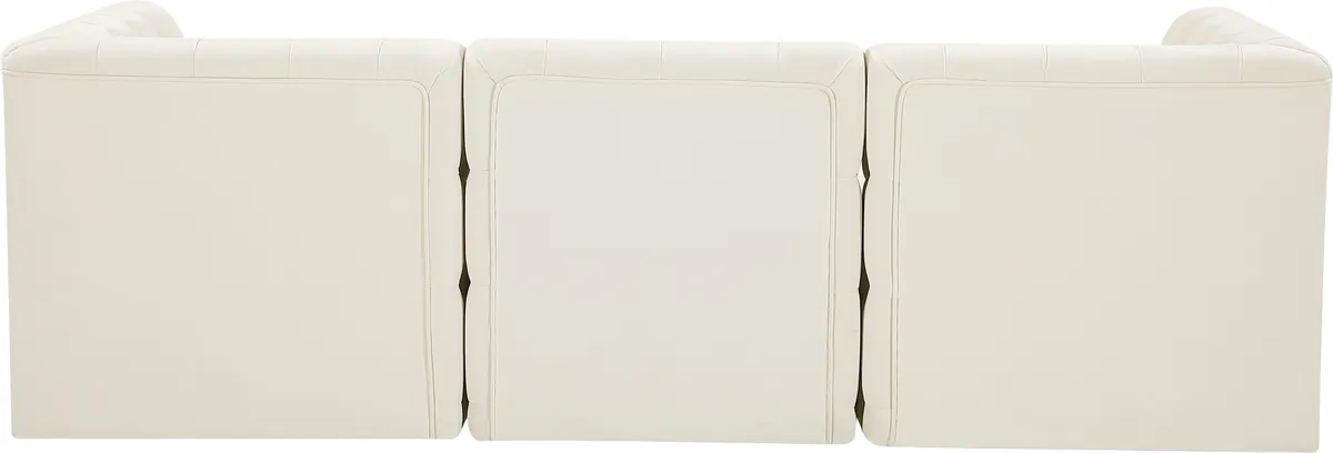 Tuft - 3 Seat Modular Sofa - Cream
