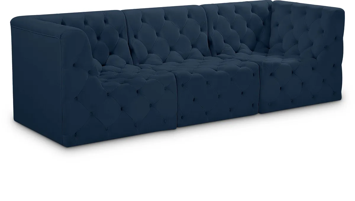 Tuft - 3 Seat Modular Sofa - Navy