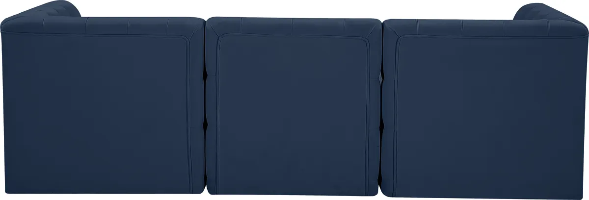 Tuft - 3 Seat Modular Sofa - Navy