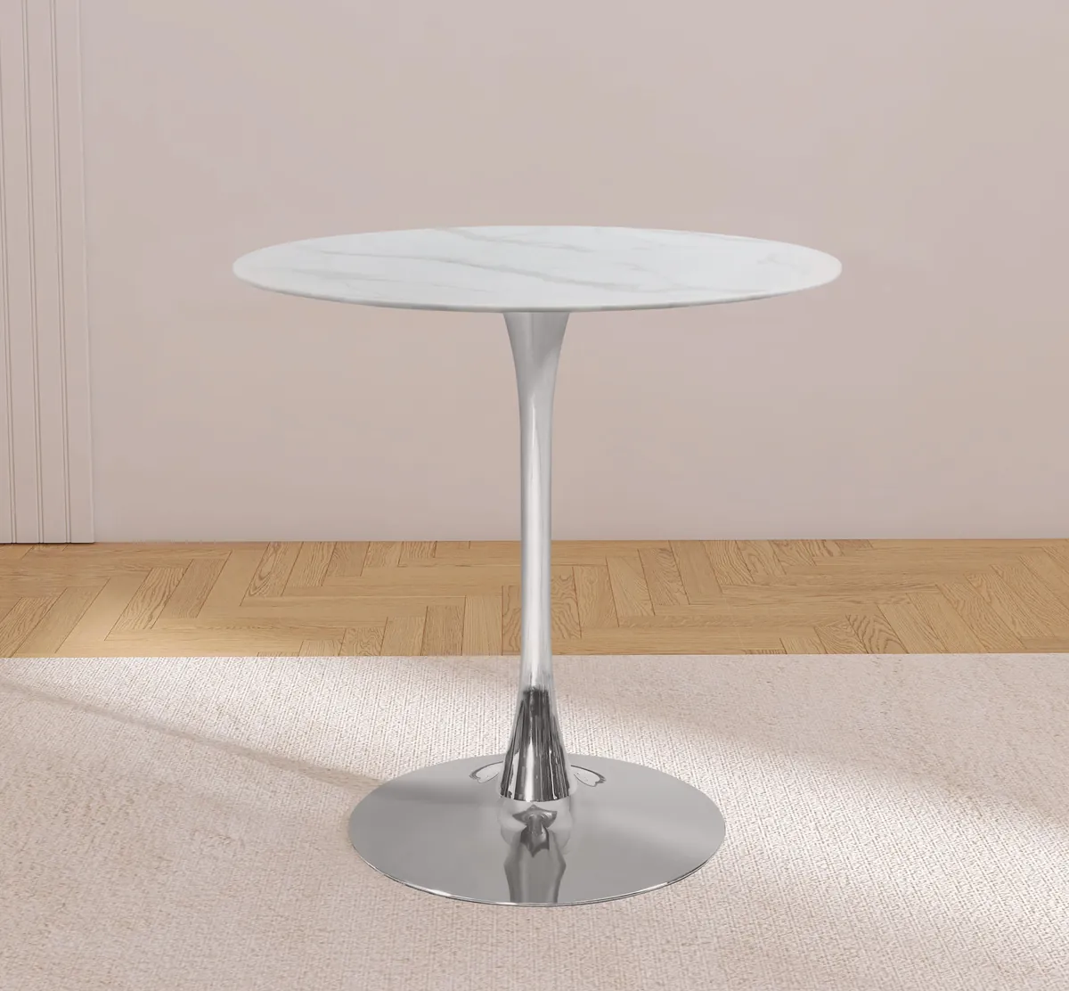 Tulip - Counter Height Table - Chrome