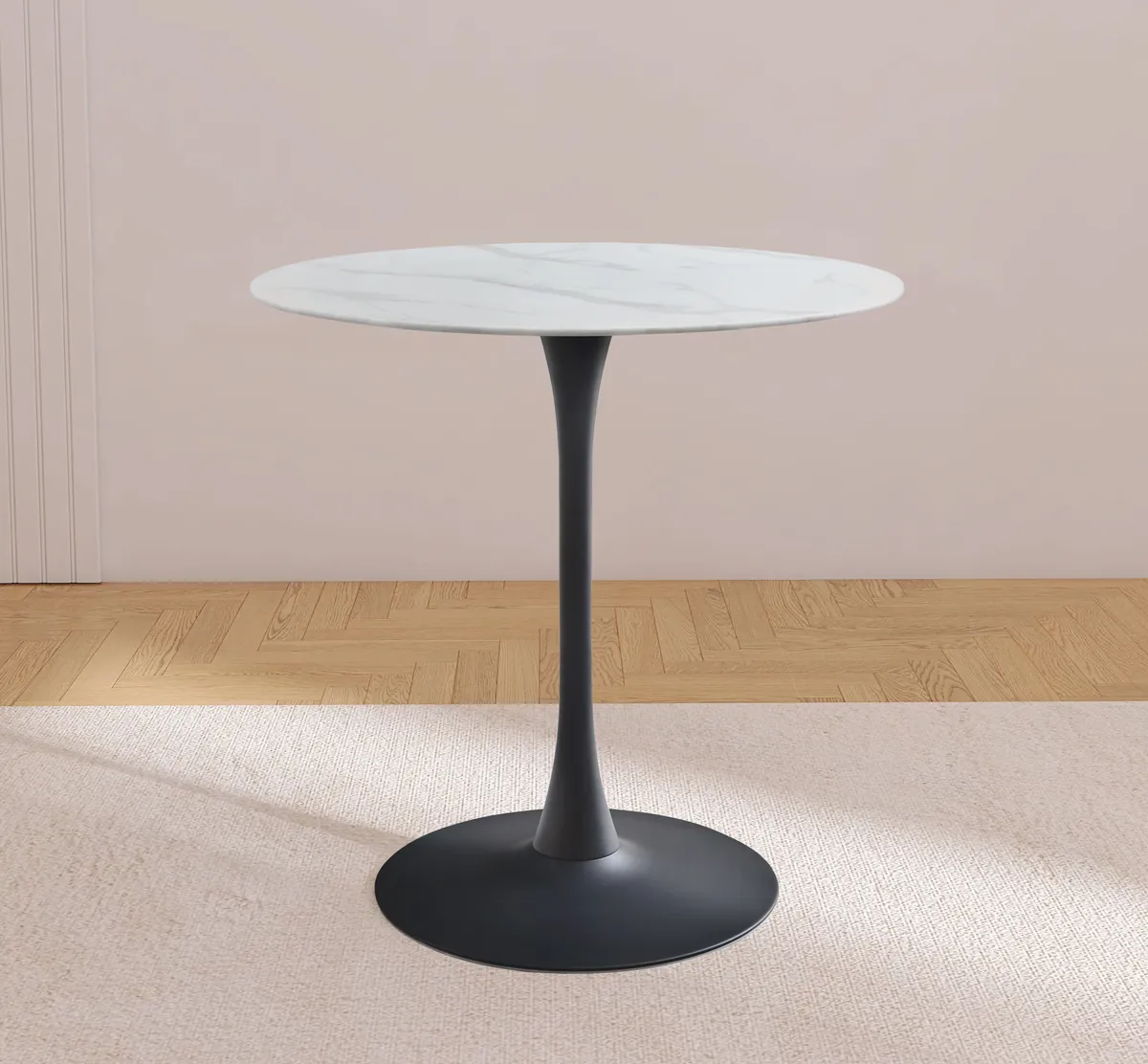 Tulip - Counter Height Table - Matte Black
