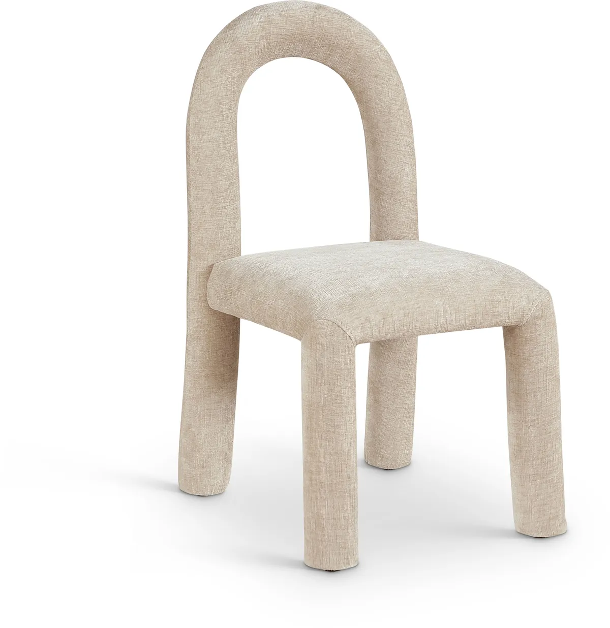 Amari - Chenille Fabric Dining Chair (Set of 2) - Beige