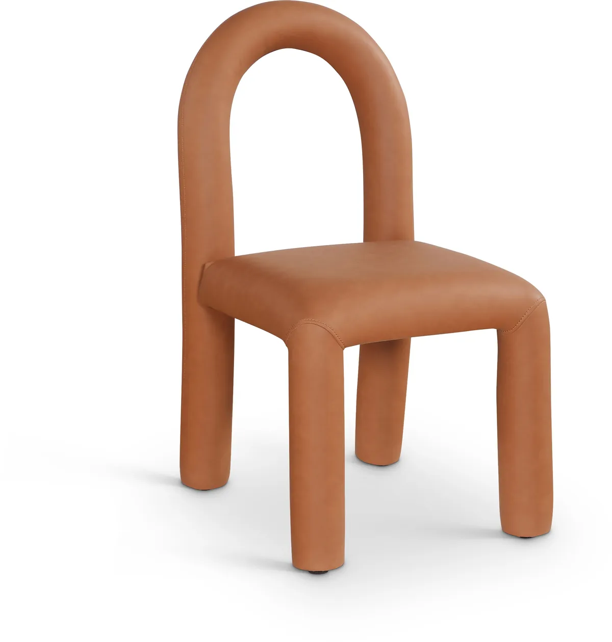 Amari - Faux Leather Dining Chair (Set of 2) - Cognac