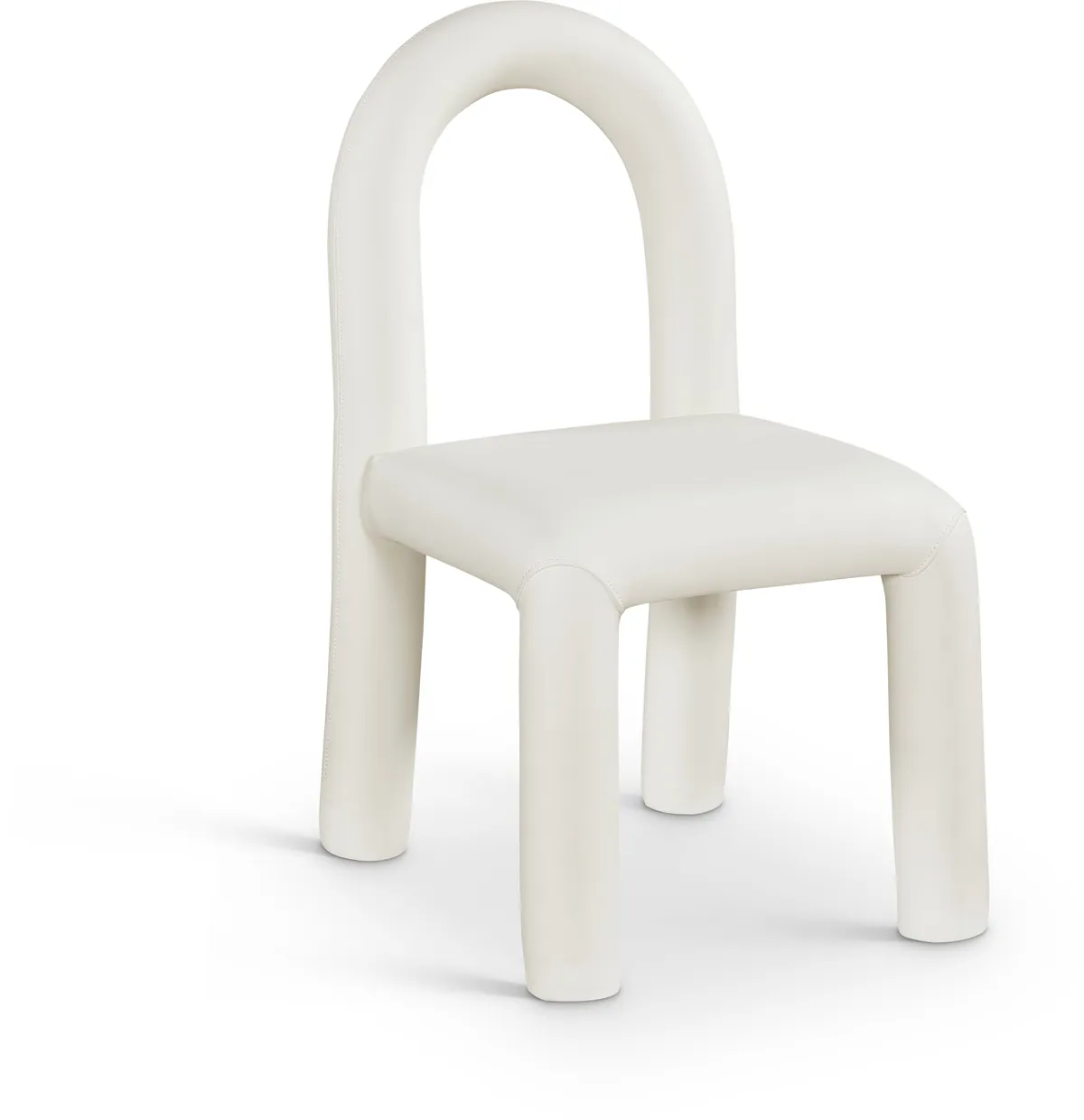 Amari - Faux Leather Dining Chair (Set of 2) - Cream