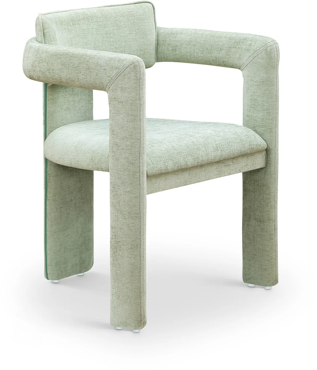 Brenda - Chenille Dining Chair (Set of 2) - Mint