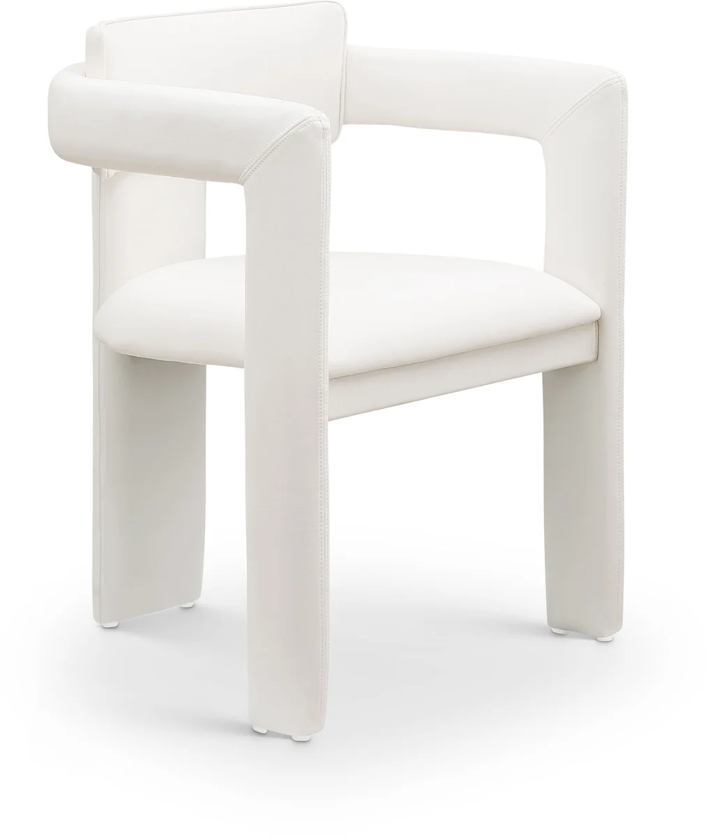 Brenda - Faux Leather Dining Chair (Set of 2) - Cream