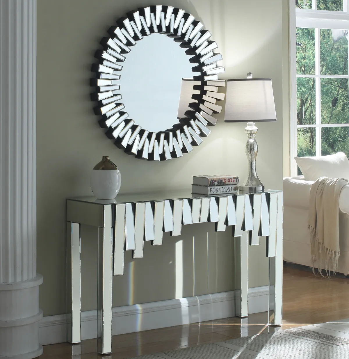Kylie - Console Table - Pearl Silver - View 2