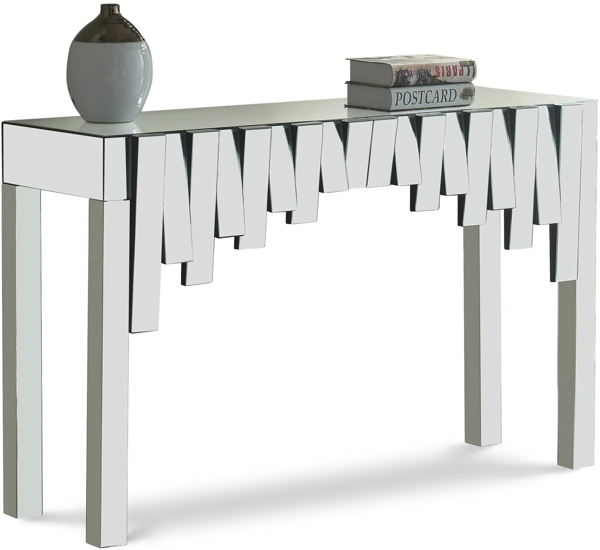 Kylie - Console Table - Pearl Silver