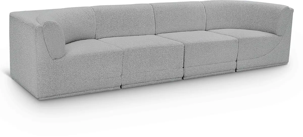 Ollie - 4 Seat Modular Sofa - Gray