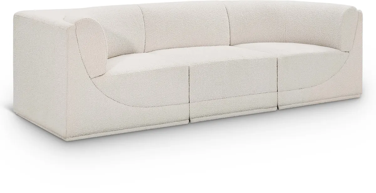 Ollie - 3 Seat Modular Sofa - Cream