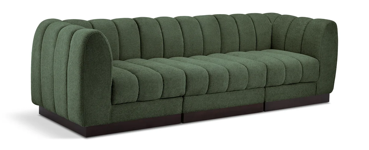 Quinn - 3 Seat Modular Sofa - Green