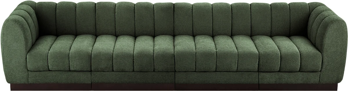 Quinn - 4 Seat Modular Sofa - Green - View 2
