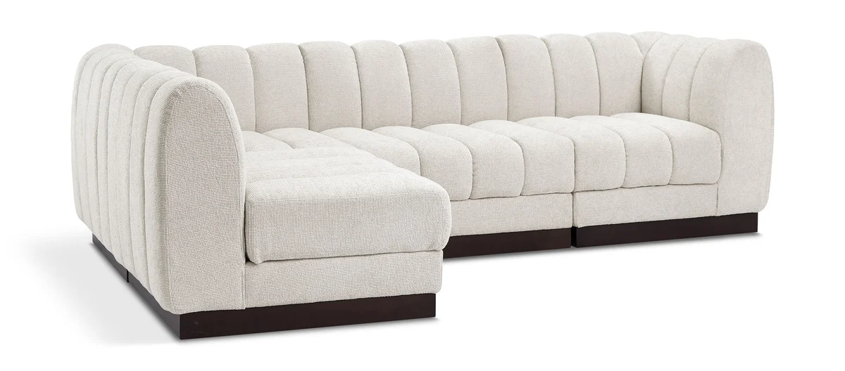 Quinn - 4 Piece Modular Sectional - Cream