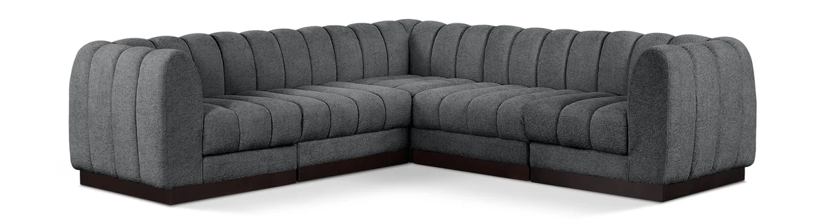 Quinn - 5 Piece Modular Corner Sectional - Gray
