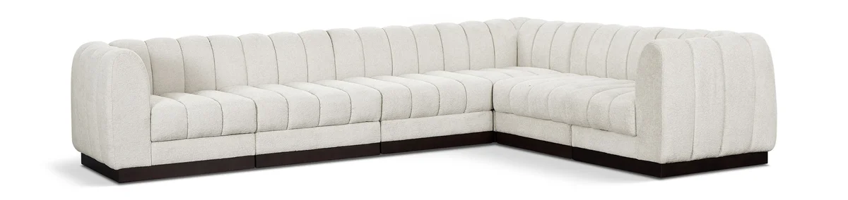 Quinn - 6 Piece Modular Corner Sectional - Cream