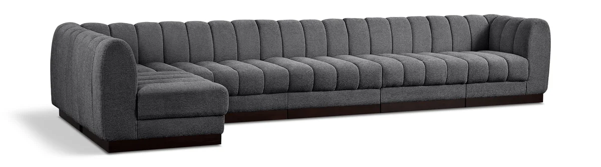 Quinn - 6 Piece Modular Sectional - Gray