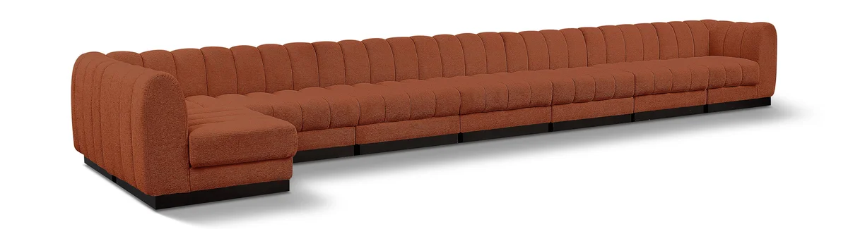 Quinn - 8 Piece Modular Sectional - Cognac